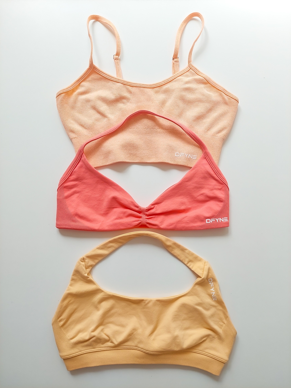 DFYNE Set 3in1 Women's Sports Bra S Athletic Active Wear Gym Yoga Run Bundle